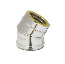 CURVA DOP.PARETE INOX 316L 30° ø 100