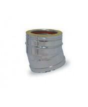 CURVA DOP.PARETE INOX 316L 15° ø 100