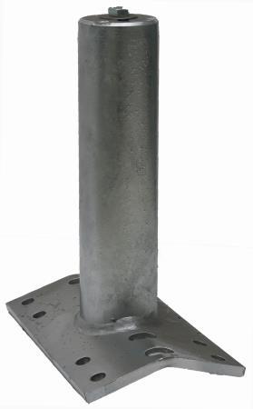 PALO PER COLMO ø80 H 300 ACC. ZINC. CALDO PIASTRA 250X160 SP.10 TIPO A/C
