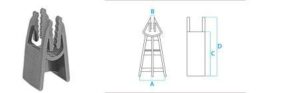 DISTANZIATORE PVC UNI-TORRE 40