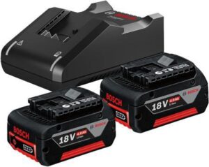 KIT 2 BATTERIE BOSCH 18V LI 4AH+CARICABATTERIA GAL18V-40