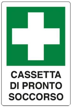 CARTELLO PVC CASSETTA PRONTO SOCCORSO CM 20X30