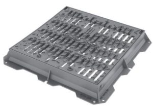 GRIGLIA GHISA CONCAVA MCP MICHELANGELO MM 700X700 D400