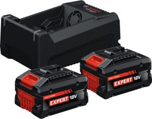 KIT 2 BATTERIE BOSCH EXPERT 18V-55 5,5AH+CARICABATTERIA GAL12V/18