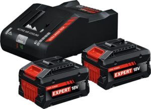 KIT 2 BATTERIE BOSCH EXPERT 18V-80 8AH+CARICABATTERIA EXAL 18V160